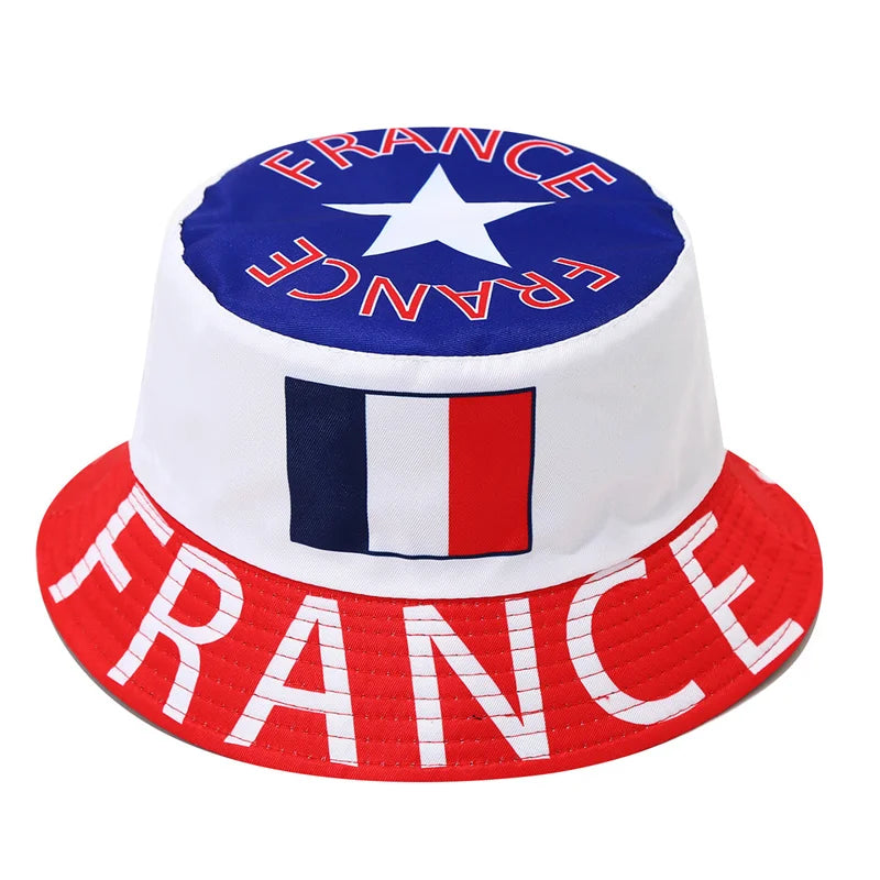2026 Soccer World Cup National Flag Bucket Hat Reversible Sun Hat