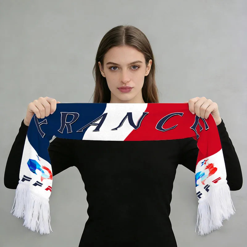2026 Soccer World Printed Fan Scarf Flannel Tassel Football Cheering Cup