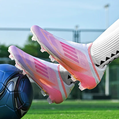 Laceless Soccer Cleats Messi/Salah/Yamal F50 Style Shoes Without lace Youth - The GoatFind