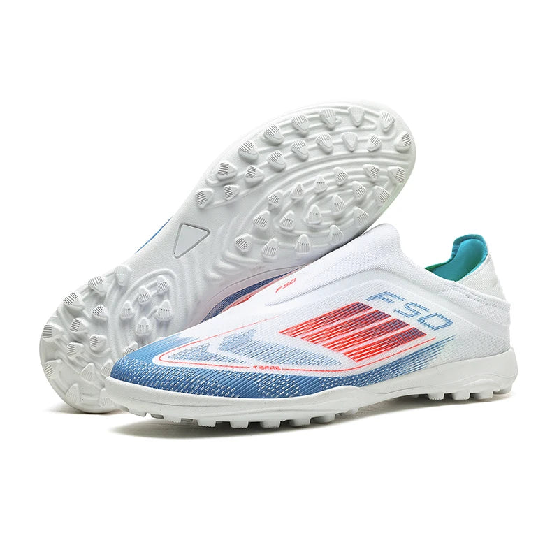 Lamine Yamal Style Laceless Soccer Shoes Cleats FG TF Youth Adult