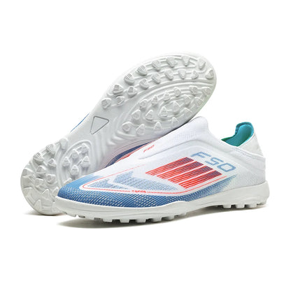 Lamine Yamal Style Laceless Soccer Shoes Cleats FG TF Youth Adult