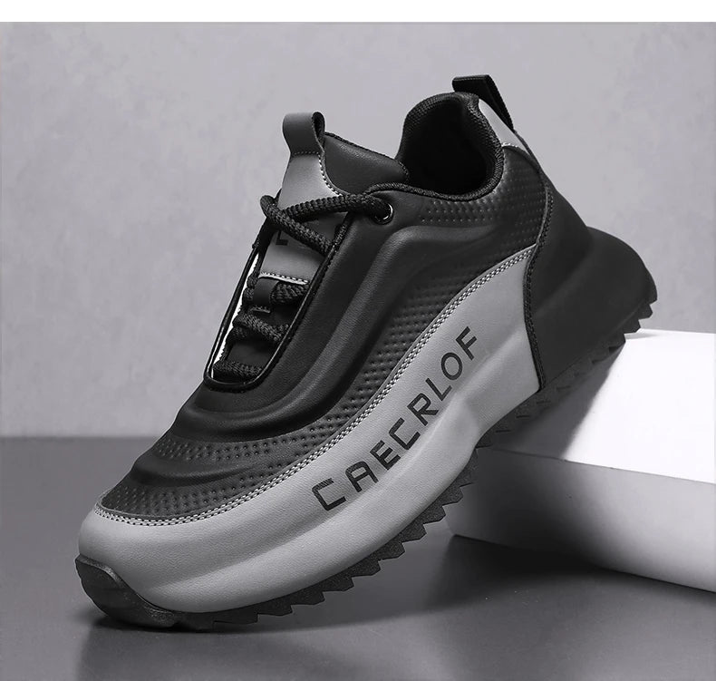 CAECRLOF Men's Chunky Sneakers Casual Fashion Shoes