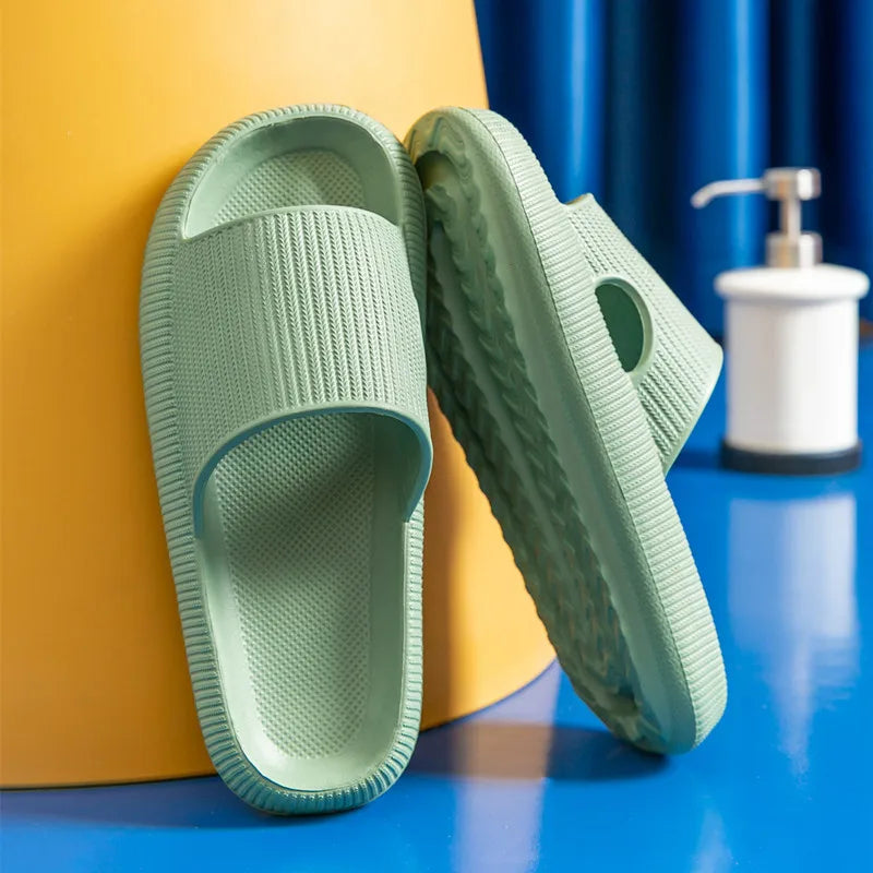 Bronx Premium Thick Pilow | Cloud Slides Slippers Platform Soft Sandal
