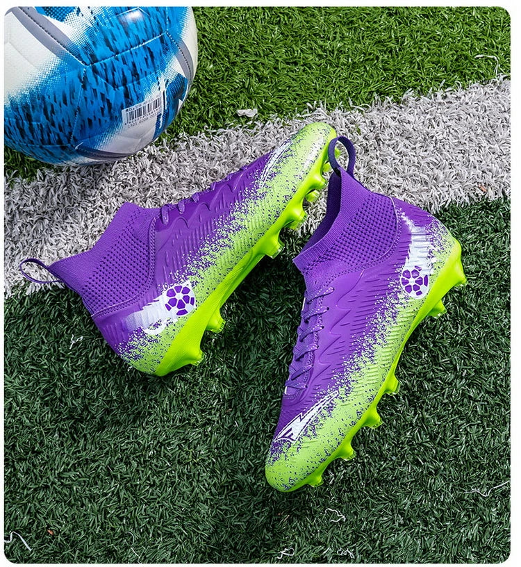 Scoremaster Professional CR7 High Top Soccer Cleats Shoes Youth Adult