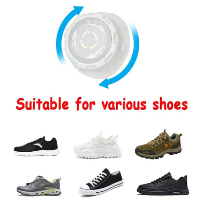 Automatic Swivel Buckle Metal Wire Rope Shoe Laces/Quick Lock Shoestrings - The GoatFind