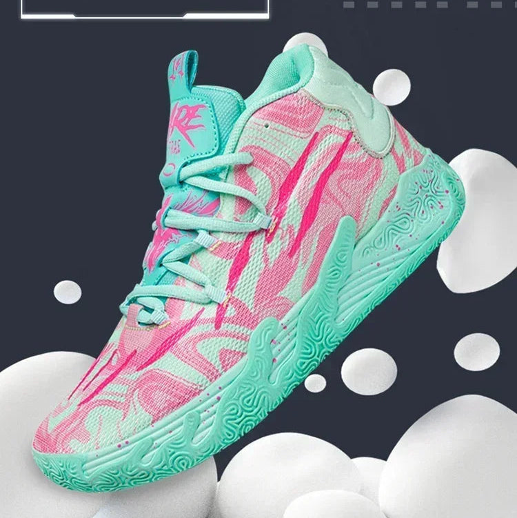 Bare Toxic "Neon Flux" High-Top Basketball Shoes -Newest Sports Sneakers