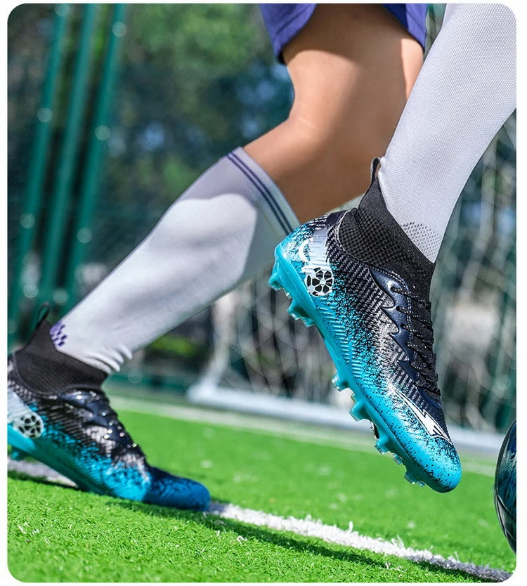 Scoremaster Professional CR7 High Top Soccer Cleats Shoes Youth Adult