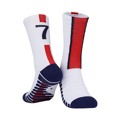 Messi/Ronaldo Soccer Socks with Number 10/7 Kids/Adult Football Socks - The GoatFind