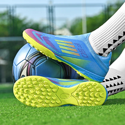 Laceless Soccer Cleats Messi/Salah/Yamal F50 Style Shoes Without lace Youth - The GoatFind