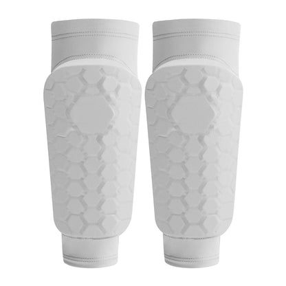 Kids Soccer Shin Guard Sleeves | Non-Slip Honeycomb Calf Protectors