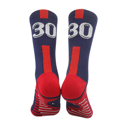 Messi/Ronaldo Soccer Socks with Number 10/7 Kids/Adult Football Socks - The GoatFind