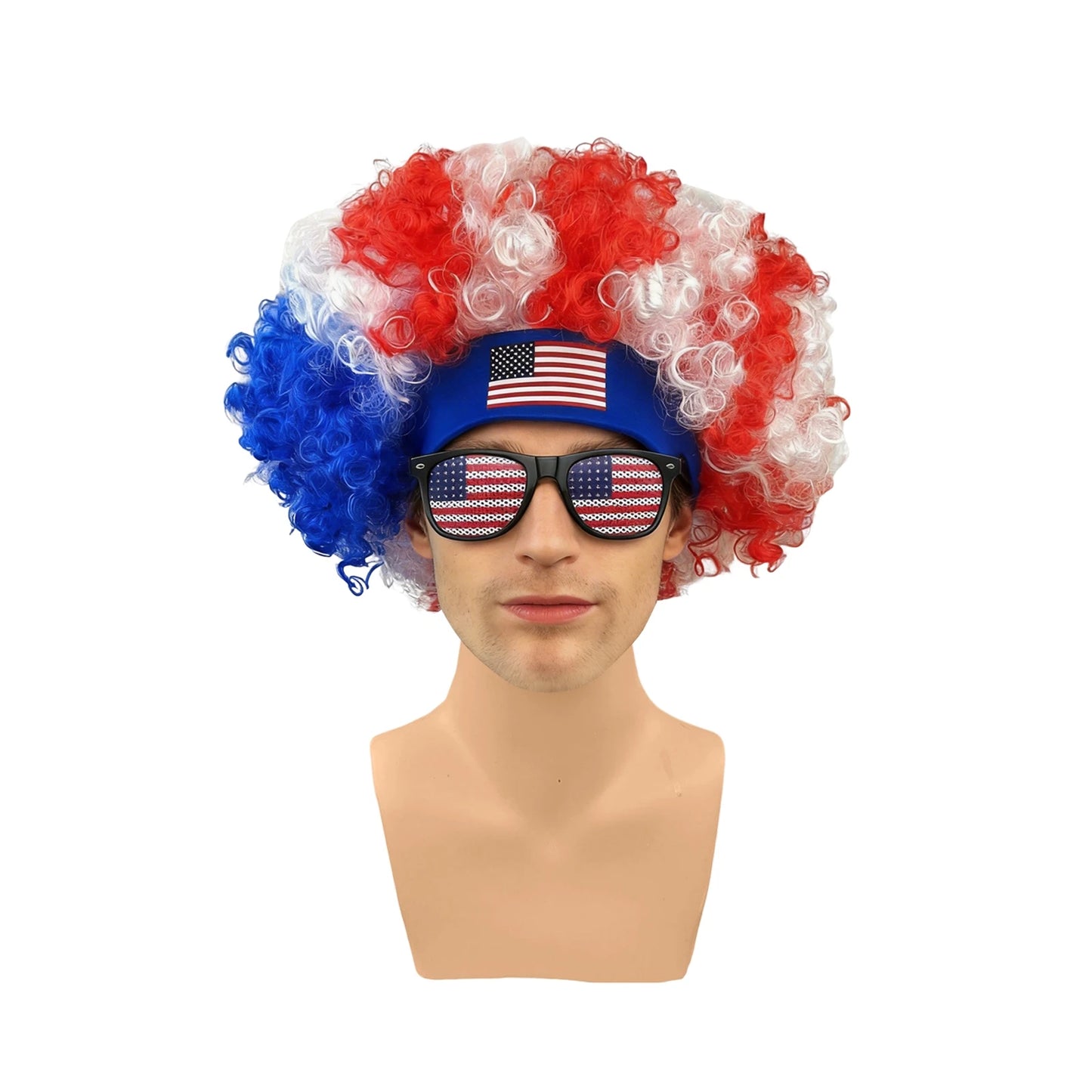 World Soccer/Football Fans Wig Cap Headdress for Kids Adults Cup 2026