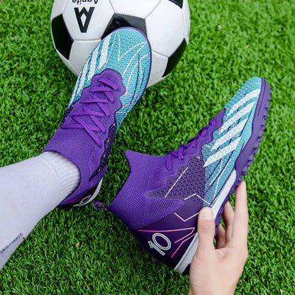 Messi Style High Top Soccer Cleats/TF/FG Professional Football Shoes - The GoatFind