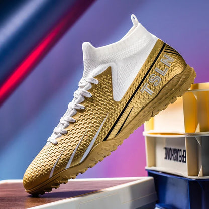 Premium Golden Messi Soccer Cleats/Womens/Mens/Youth - The GoatFind