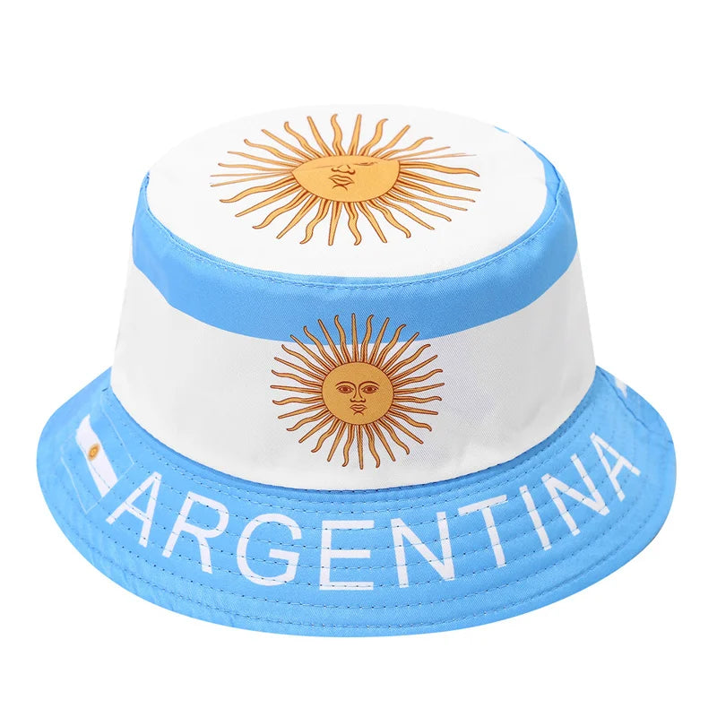 2026 Soccer World Cup National Flag Bucket Hat Reversible Sun Hat