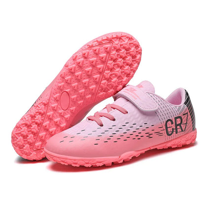 New CR7 Style Children Soccer Shoes | Cleats Ronaldo Style FG TURF Kids