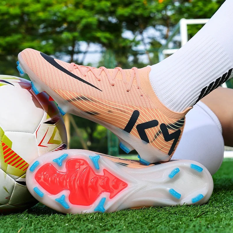 New Kylian Mbappe Style Soccer Cleats/Shoes Outdoor Girls/Boys Kids Adults