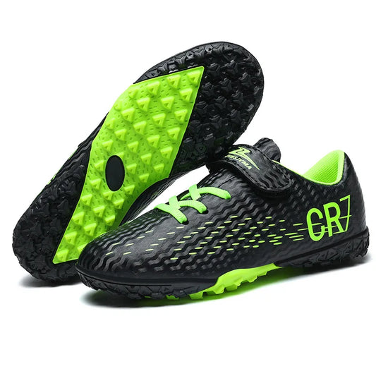 New CR7 Style Children Soccer Shoes | Cleats Ronaldo Style FG TURF Kids
