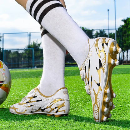 Kids Messi Style Soccer Shoes/Cleats Outdoor Boys Girls FG Boot - The GoatFind