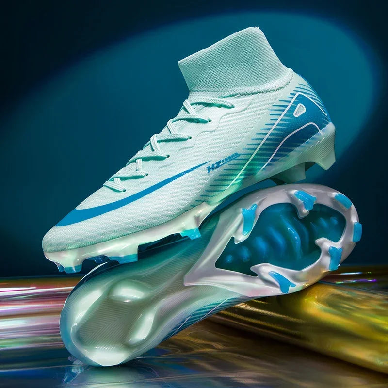 New Kylian Mbappe Style Soccer Cleats/Super High-quality TF/FG Fly Shoes