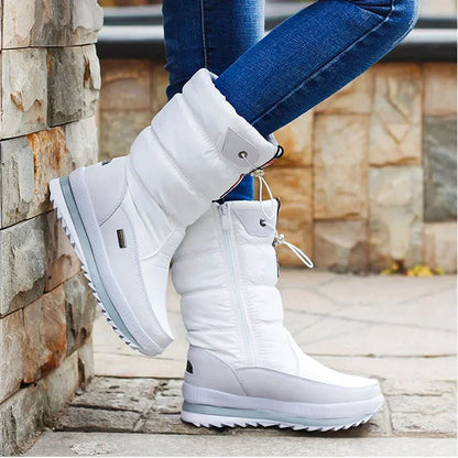 Goatfind Winter Snow Boots Shoes Warm Plush Mid-calf Waterproof Womens - The GoatFind