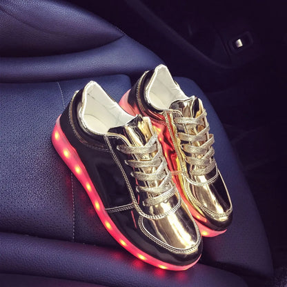 Luminous Light Up LED Sneakers/Glowing Tron Unisex Rechargeable Couple's Shoes - The GoatFind