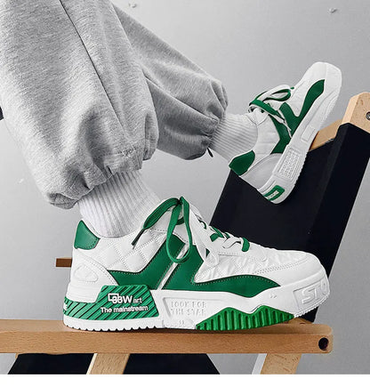 Renzo Premium Two Tones Designer Sneaker Skater Shoes - The GoatFind