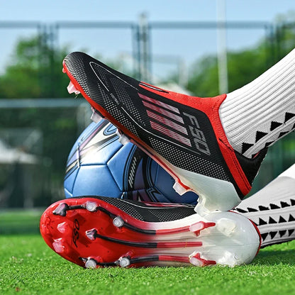 Laceless Soccer Cleats Messi/Salah/Yamal F50 Style Shoes Without lace Youth - The GoatFind