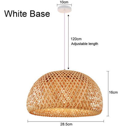 Hand Woven Bamboo Pendant Ceiling Lights/Chandelier Hanging Lamp - The GoatFind