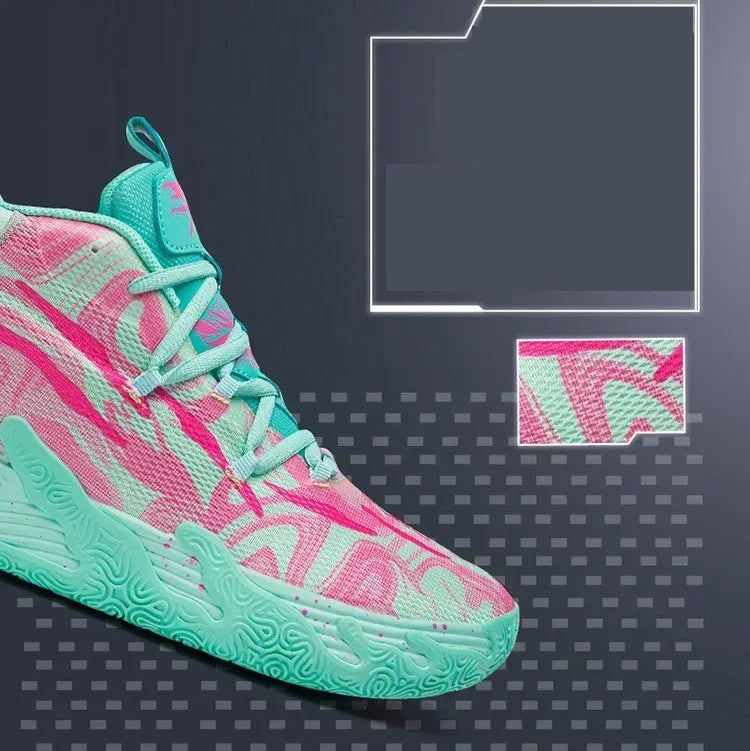 Bare Toxic "Neon Flux" High-Top Basketball Shoes -Newest Sports Sneakers