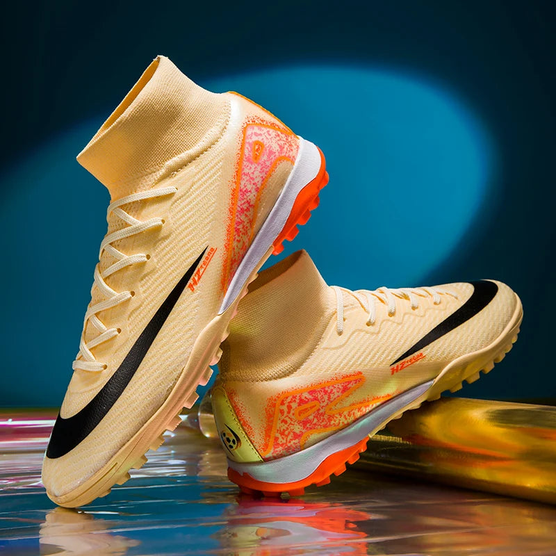 New Kylian Mbappe Style Soccer Cleats/Super High-quality TF/FG Fly Shoes