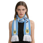 2026 Soccer World Printed Fan Scarf Flannel Tassel Football Cheering Cup