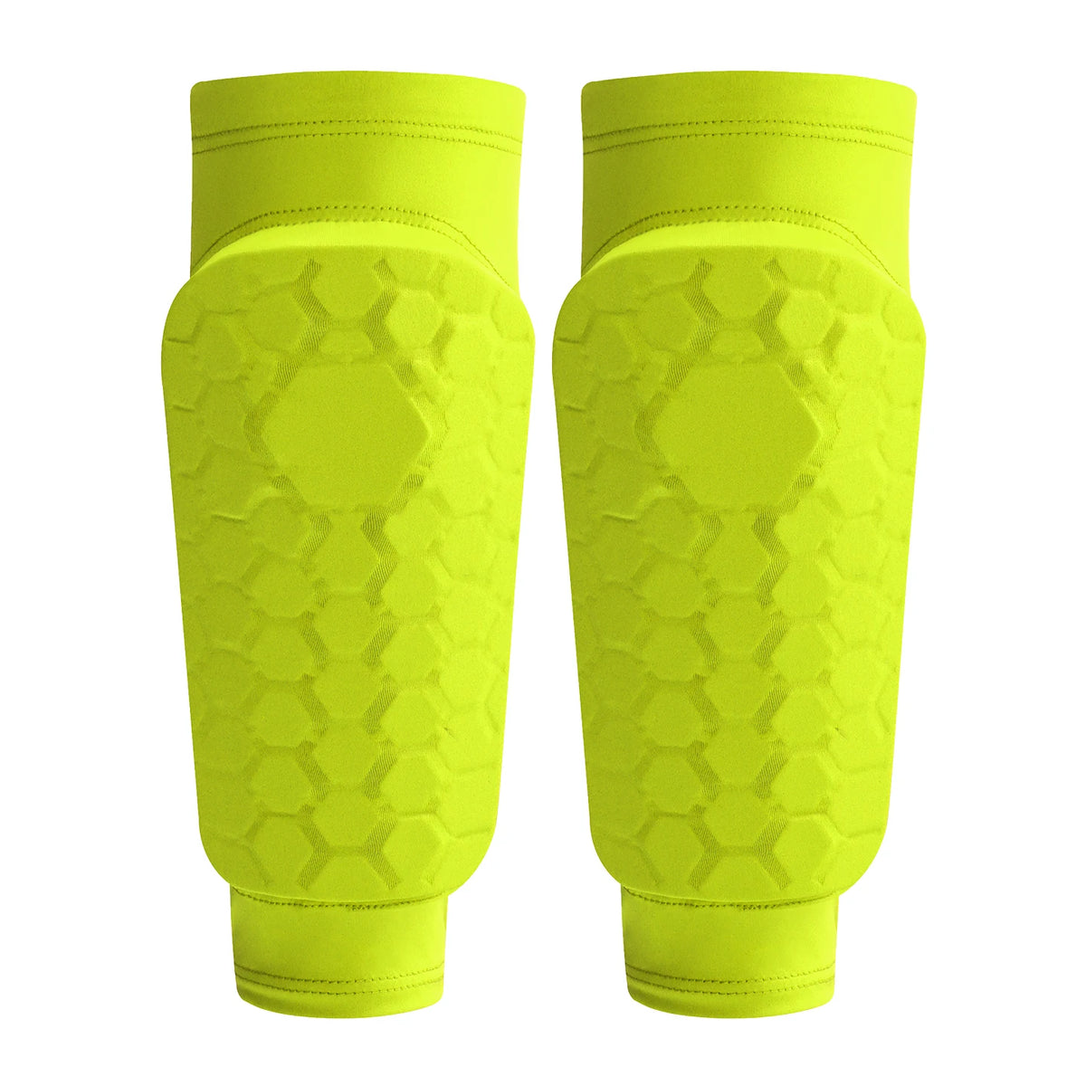 Kids Soccer Shin Guard Sleeves | Non-Slip Honeycomb Calf Protectors