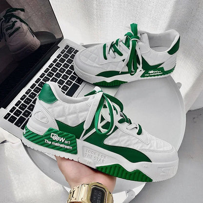 Renzo Premium Two Tones Designer Sneaker Skater Shoes - The GoatFind