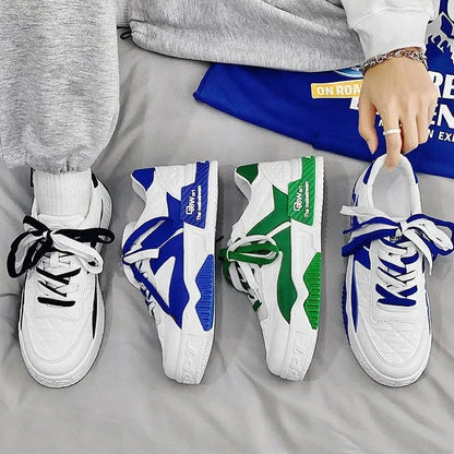 Renzo Premium Two Tones Designer Sneaker Skater Shoes - The GoatFind