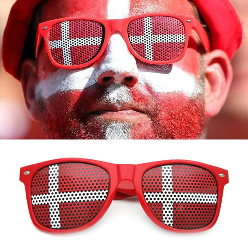 Countries/National Flag Fan Sun Glasses/Eyeglasses/Goggles Black Frame