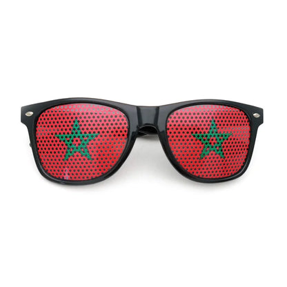 World Cup Mirror Lens Fan Sunglasses - Unisex UV Protection