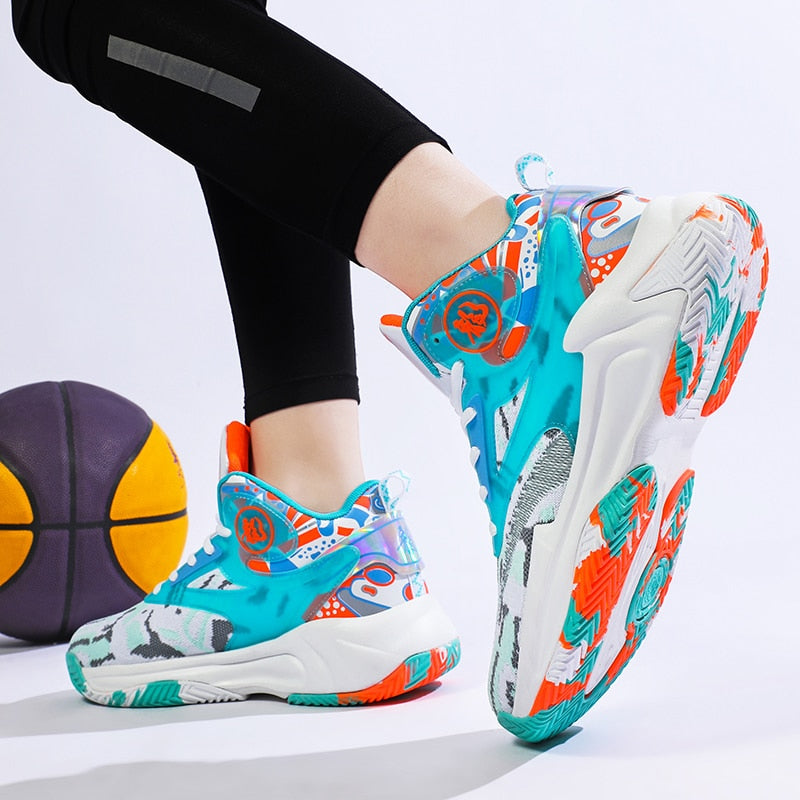 Vibrant Designer Lightweight Basketball Shoes Men/Women Sports - The GoatFind