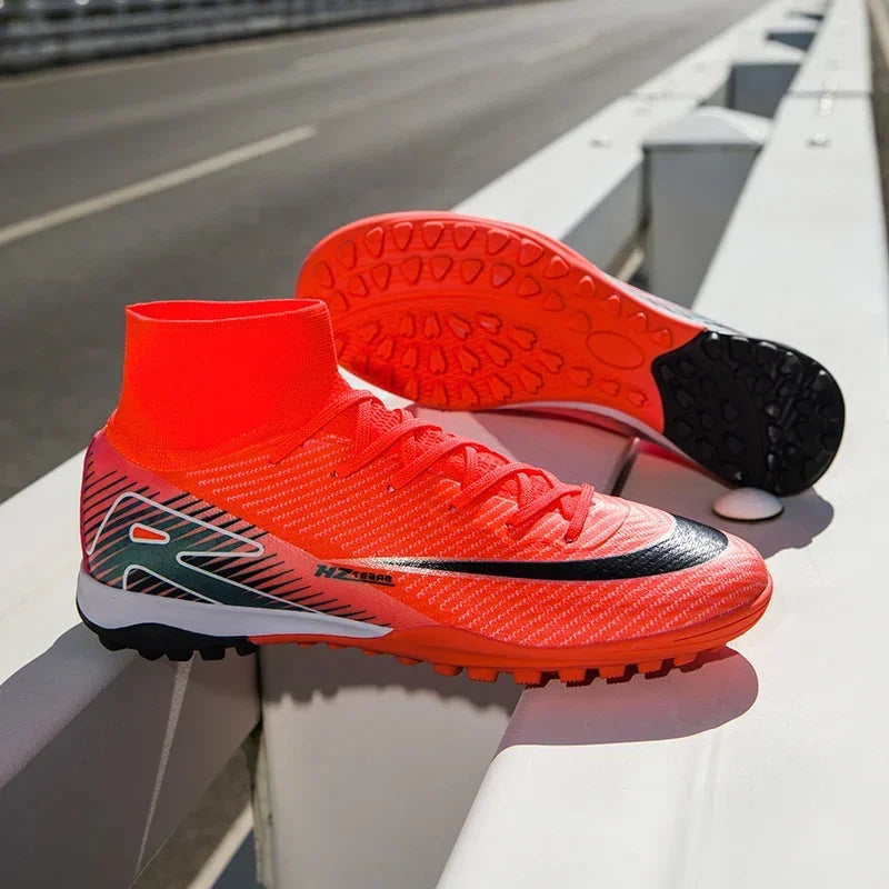 New Kylian Mbappe Style Soccer Cleats/Super High-quality TF/FG Fly Shoes
