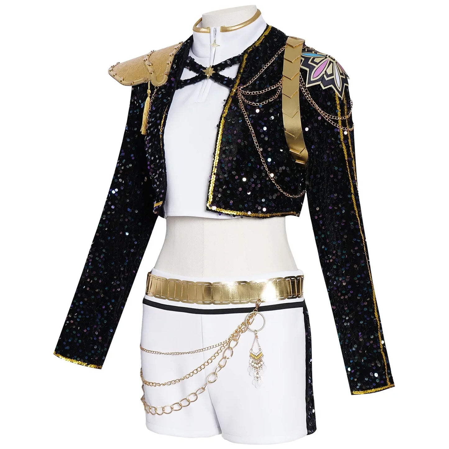 Kids Golden Rumi/Zoey/Mira/Saja Boys Cosplay KPop Demon Hunters Costume