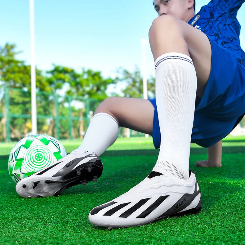 Messi Style Craze Fast Laceless Low Cut Hype Soccer Cleats/Shoes FG TF - The GoatFind