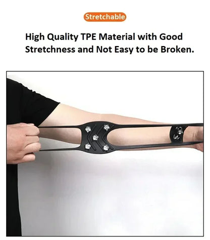 8 Teeth Ice Gripper Spike for Shoes/Anti-Slip/Hiking/Climbing Snow - The GoatFind