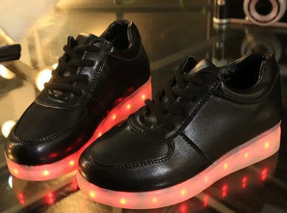 Luminous Light Up LED Sneakers/Glowing Tron Unisex Rechargeable Couple's Shoes - The GoatFind
