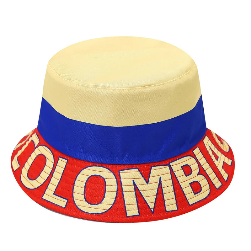 2026 Soccer World Cup National Flag Bucket Hat Reversible Sun Hat