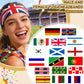 International Football Fan Support Headband - High Elastic Sports Bandana