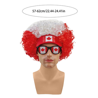 World Soccer/Football Fans Wig Cap Headdress for Kids Adults Cup 2026