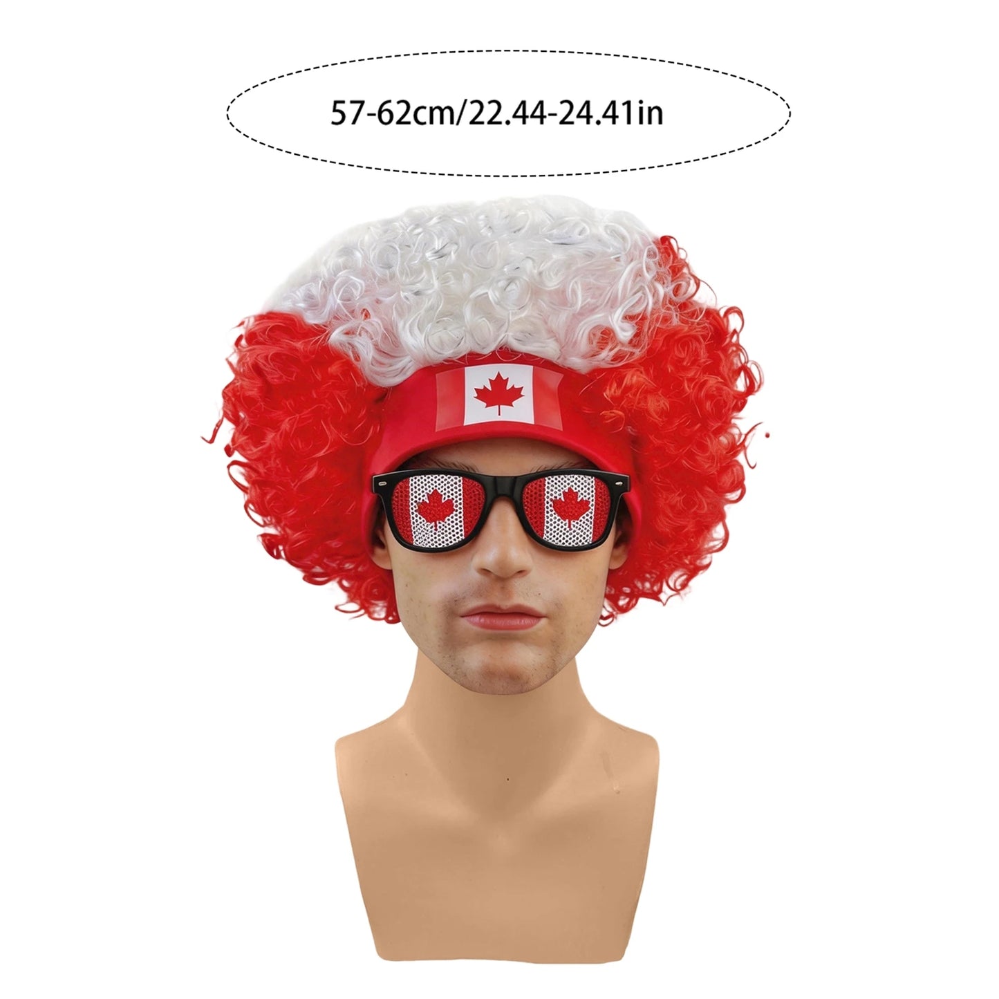 World Soccer/Football Fans Wig Cap Headdress for Kids Adults Cup 2026