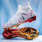 Premium Gold Metal Plated Bottom Soccer Cleats Ronaldo Messi Shoes Style