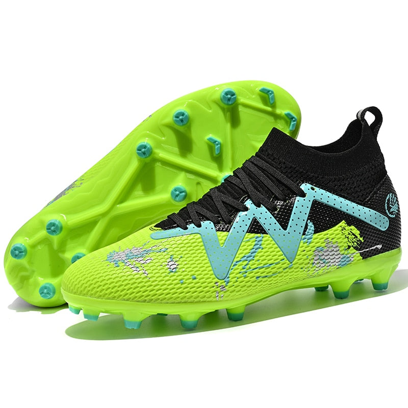 Ultimate Soccer Shoes/Neymar New Soccer Cleats Outdoor Grass AG - The GoatFind Neon Black White / 3.5Y, Neon Black White / 4Y, Neon Black White / 5Y, Neon Black White / 6Y, Neon Black White / 6.5, Neon Black White / 7, Neon Black White / 7.5, Neon Black White / 8, Neon Black White / 8.5, Neon Black White / 9
