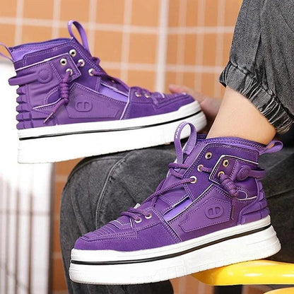 Giovanni Renzo Mens High Top Designer Sneakers/Thick Platform Sole Shoes - The GoatFind